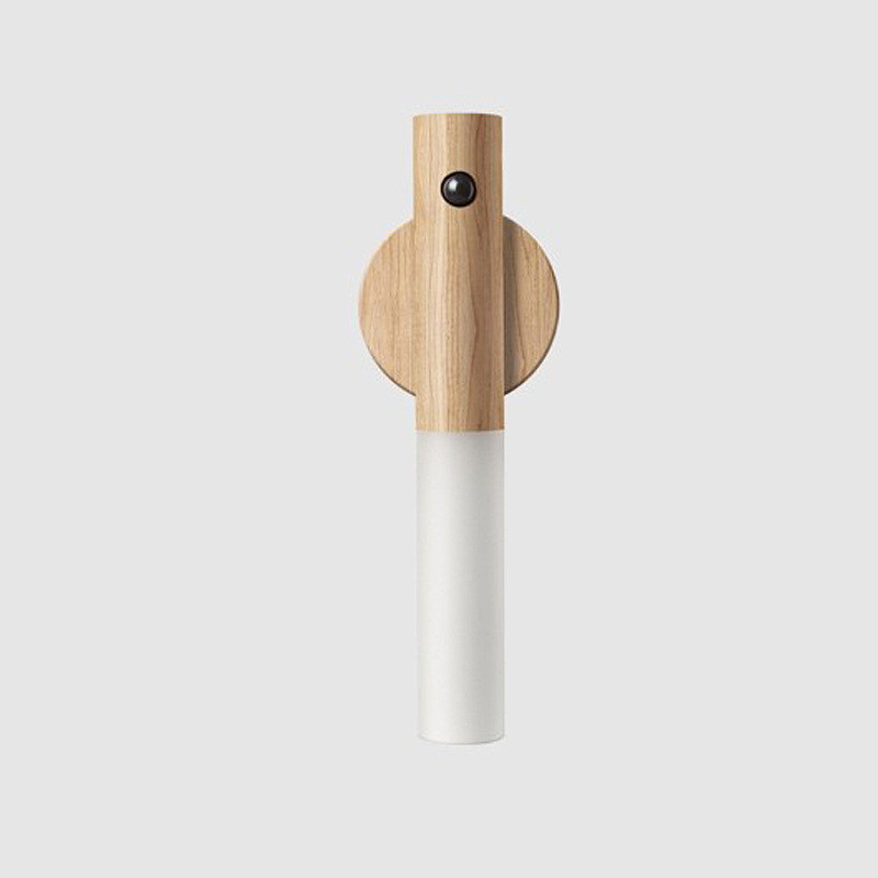 Motion Sensor LED Night Light — Wooden Magnetic Base