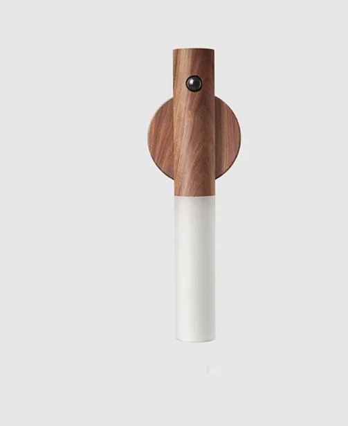 Motion Sensor LED Night Light — Wooden Magnetic Base