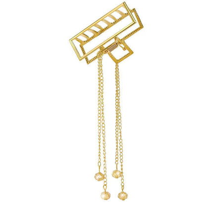 Large Metal Pearl Butterfly Hair Claw Clip for Women