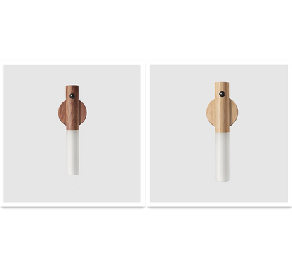 Motion Sensor LED Night Light — Wooden Magnetic Base