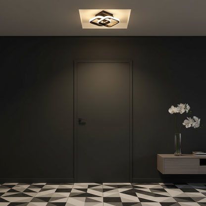 LED ceiling light in entryway